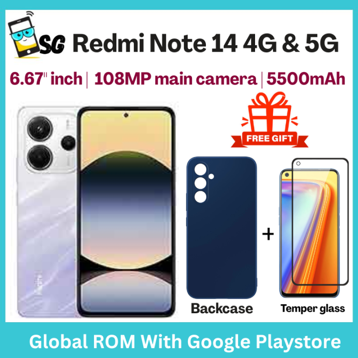 Redmi Note 14 4G & 5G (8/256GB) | 33W turbo charging & 5500mAh battery ...
