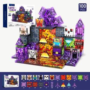 [SG Seller]Kids Mini Military Magnetic Building Blocks with Portable Storage  STEM Creative Assembly Toy Set