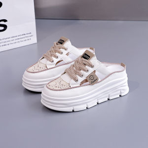 Breathable Non-Slip Outdoor WomenS Sandals 2026 Summer Hollow Thick-Soled Height-Increasing Woven Casual Shoes Fashion Sandals 709