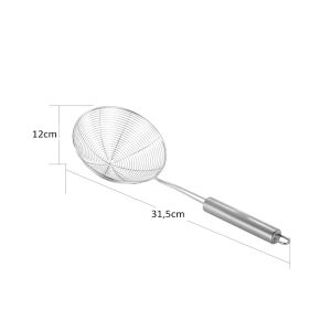 HOVELSHOP Tirisan Saringan Minyak Soup Serokan Gorengan Tahan Panas Stainless Steel