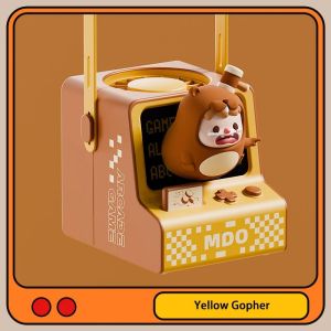 พัดลมคอพัดลมเล็กแบบพกพาแบตเตอรี่ปิดเสียงพัดลมทำความเย็นพัดลมแบบมือถือสำหรับนักเรียนความทรงจำในวัยเด็กพัดลมระบายความร้อนด้วยช่องเสียบ USB แบบชาร์จไฟได้พัดลมโต๊ะน่ารักการ์ตูน