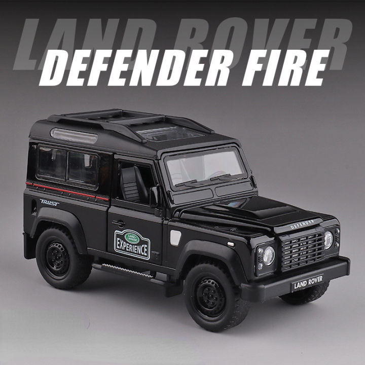 1:32 Scale Land Rover Defender Off-road Alloy Car Model Light & Sound ...