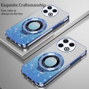 Softcase TECNO SPARK 30 PRO Premium Glitter Case free Ring Magsafe Holder