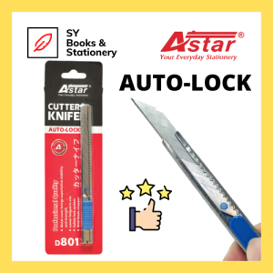 ASTAR Metal Auto-Lock Cutter Knife D801 (Use 80mm x 9mm x 0.4mm Blades)