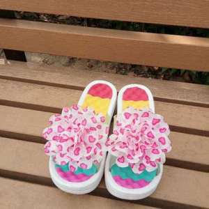 [Free Shipping] WomenS Beach Sandals Thick-Soled Non-Slip With A Slight Heel Suitable For Travel And Outdoor Wear Featuring A Floral Design And A Platform Sole