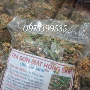 Trà sơn mật hồng sâm uống thay nước lọc hàng ngày