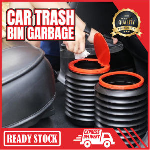 Tong Sampah Lipat Mini untuk Kereta / Car Trash Bin Garbage Can Car Wash Bucket Folding Trash Garbage Holder