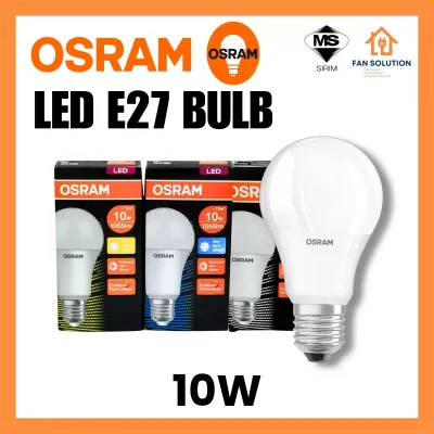 OSRAM LED BULB E27 / A BULB 4.9W/8W/10W/13W 2700K WARM WHITE / 4000K COOL WHITE/ 6500K DAYLIGHT [SIRIM]