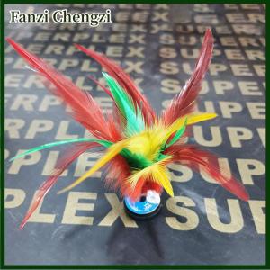 Fanzi Fitness Entertainment Colorful Feather Shuttlecock China Jianzi Foot Kick Hand Wheel Fancy Chicken Feather Shuttlecock