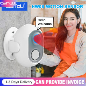 <1-3DaysDelivery>Calltou Wireless Motion Sensor Doorbell 360 Degree Human Body Infrared for Store/Restaurant/Hotel YBQ06