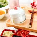 Buyyu Kitchen Mini Garlic Grinder Food Chopper Shredder hand Pull String Processor Kitchen tools. 