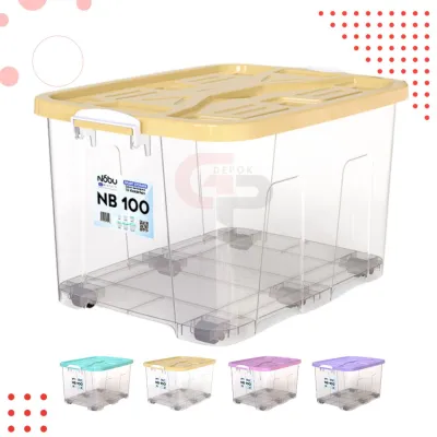 NOBU Container Box 100 Liter + 6 roda