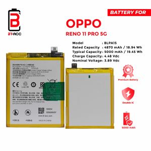 BT ACC Battery Baterai Batre For Oppo Reno 11 Pro 5G / BLPA15 / BLP A15