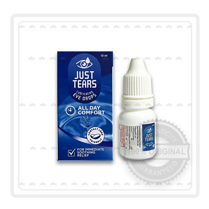 Just Tears Lubricating Eye Drops 10ml Lazada PH