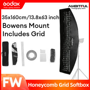 Godox 35x160cm Bowens Mount Portable Softbox with Honeycomb Grid for Studio Flash