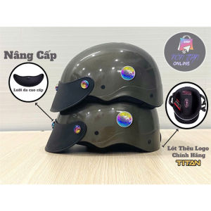 [TẶNG TEM BIKER] Nón Bảo Hiểm CHÍNH HÃNG TITAN - Sơn Nhiều Màu - Phủ Nano - Gắn 7 Ốc Titan Gr5 + Mèo Thần Tài May Mắn