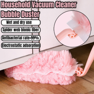 【Electrostatic Adsorption】Household Bubble Duster Foldable and Retractable Feather Duster Antibacterial Static Electricity Dust Remover可折叠加长泡泡除尘掸