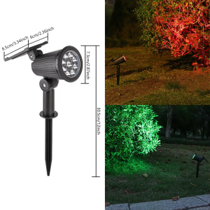 🔥Local Stock🔥 9 LED Solar Spotlights Outdoor Waterproof IP65 Auto On Off Solar Powered Garden Lights Adjustable Landscape Lamp For Yard Pathway Tree Wall Decoration Warm White RGB HLINKEY