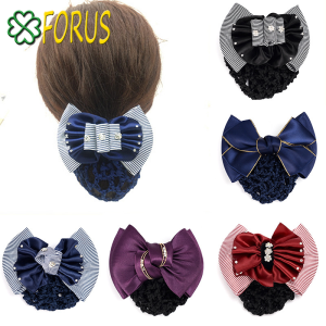 Búi tóc lưới hình nơ 😍FREESHIP😍 lưới búi tóc búi lưới tóc hình nơ Sỉ 18k tiện dụng