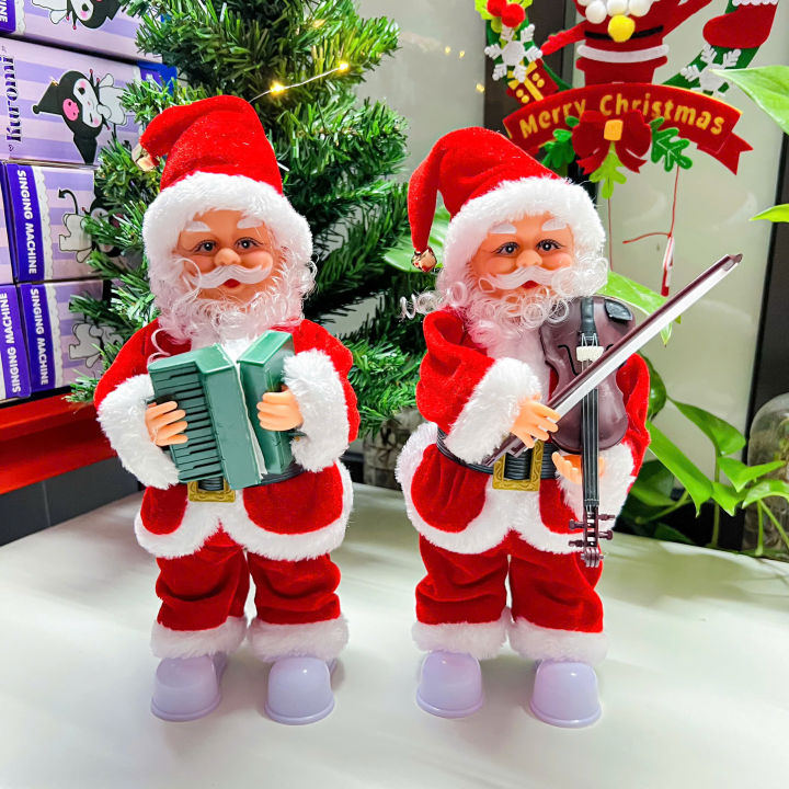Ông Già Noel Đứng Chơi Nhạc – Món Đồ Trang Trí Giáng Sinh Âm Nhạc Và ...