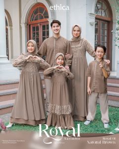 ETHICA BAJU SARIMBIT FAMILY ROYAL 01 NATURAL BROWN TERBARU