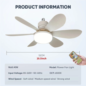 TYHL0775 Kipas Angin Plafon Lampu LED 2 in 1 Lampu Kipas Angin Remote Lampu kipas langit-langit multifungsi