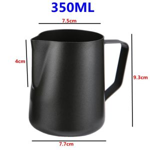304 Teflon Stainless Steel Thicken Milk Frothing Pitcher With Measurements 350ml /600ml