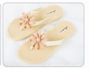 [Free Shipping] Bowknot Flip-Flops For Women New Summer Style Flat Non-Slip Soft-Soled Comfortable Toe-Separating Suitable For Outdoor Beach Wear