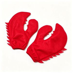 D5JKY Funny Crab Pliers Gloves Polyester Cartoon Dress Up Mitten Creative Creative Halloween Cosplay Gloves Halloween