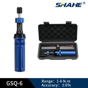 SHAHE Mechanically Preset Torque Screwdriver High-Precision Torque Screwdriver Set Torque Gauge for Bike Repair and Mechanics