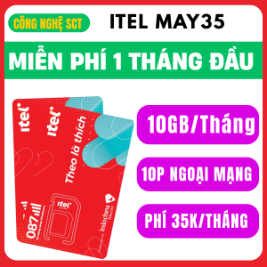 ( MIỄN PHÍ 1 THÁNG ĐẦU ) SIM 4G Itelecom Vinaphone 1 Tỷ Gb Miễn phí TRUY CẬP MẠNG XÃ HỘI + Nghe Gọi Tẹt Ga | Gói May79 - May35 - May69 - May89 . FREESHIP - CHƯA KÍCH HOẠT