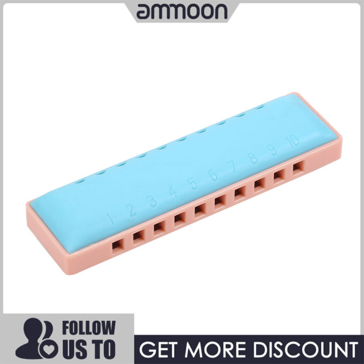 [ammoon]10 Holes Harmonica Diatonic Blues Harp Mouth Organ Harmonica