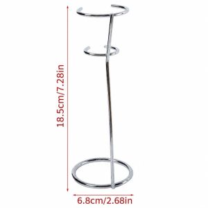MAELIN Dual Support Rings Milk Frother Stand Space Saving Freestanding Coffee Stirrer Rack Round Base Hand Mixer Holder Kitchen Countertop