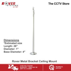 Rover Systems 26 in x 1 in x 4 in Ceiling Mount Metal CCTV Bracket