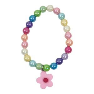 HEALMEYOU Adjustable Beaded Cat Necklace Elastic Flower Pendant Dog Cat Pet Collar Cute Pet Jewelry Cat Pet Neck Chain Pet Costume Accessories