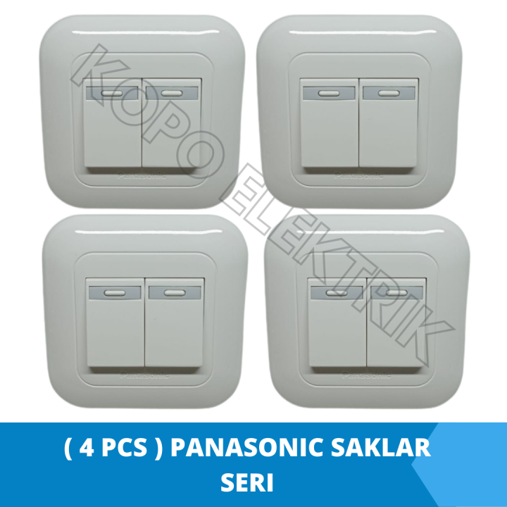 ( 4 pcs ) Saklar Panasonic Seri Double Tanam IB Inbow