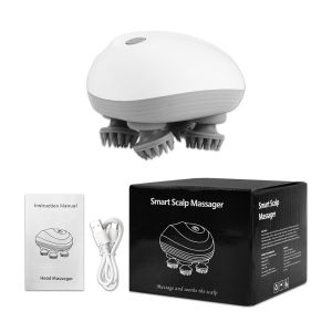 Salorie Electric Head Massager Wireless Scalp Massage Promote Hair Growth Body Deep Tissue Kneading Roller