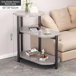 3-Tier Side Table Modern Stylish Sofa Bedside Cabinet Coffee table Veneer Table Study table
