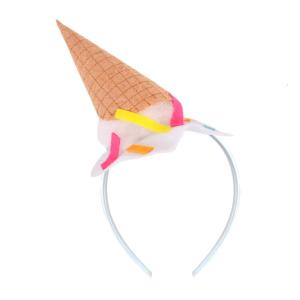 Ice Cream Costume Hairband Adjustable Headdress Hair Hoop For Vendors Themed Birthday Accessories