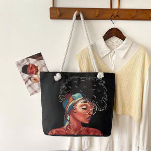 [MỚI RA MẮT]  Túi Tote Canvas In Hình Chibi Cute Dễ Thương Đeo Vai Đi Học Đi Làm Túi Vải Thời Trang Nữ