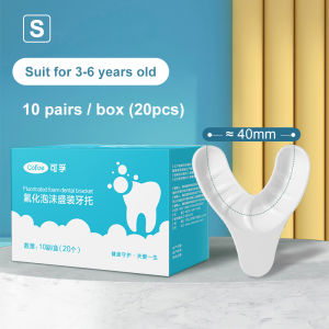 Cofoe Dental Impression Trays Disposable Fluoride Foam Tray for Children and Adults