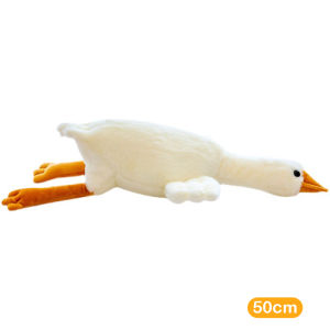 Fantic Tie-Dyed Colorful White Goose Leg-Clamping Plush Toy Goose Doll Washable And Detachable For Sleeping