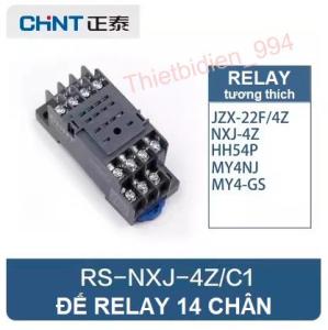 Đế relay trung gian 14 chân dẹp nhỏ - RS-NXJ-4Z/C1 (hàng chính hãng Chint)