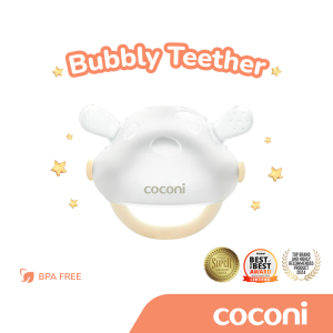 COCONI Bubbly Teether BPA FREE | Mainan Gigitan Bayi Lucu Silikon Lembut BPA FREE FOOD GRADE