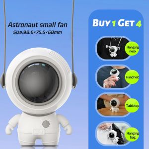 Astronaut Hanging Neck Fan Small Portable Fan USB Handheld Bladeless Silent 360°Rotating Mini Fan outdoor sports
