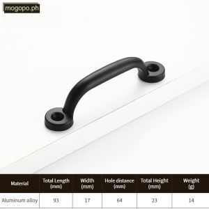 Aluminium Alloy Cabinet Drawer Handle Surface Mounted Modern Minimalist Vintage Wardrobe Door Pull for Home Furniture