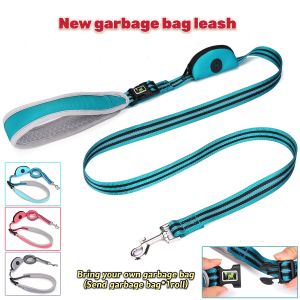 Dây Kéo Phản Quang Cho Thú Cưng Dây Dắt Chó Dây Kéo Chó Cỡ Trung Bình Lớn Có Túi Đựng Rác Dây Dắt Chó Cưng Có Tay Cầm Tháo Được