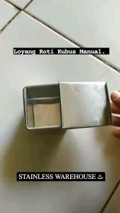 Loyang Roti Tawar Kotak/Cube mini | Cetakan Roti/Kue Tawar Kubus | Peralatan Baking Roti Loyang Roti Mini