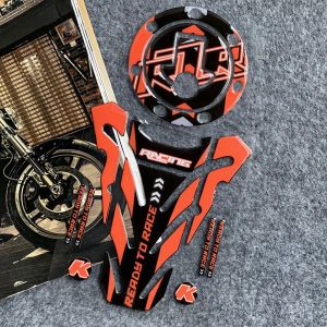 Suitable for KTM Motorcycle Modification New DUKE200/390/250 Anti-slip Fuel Tank Sticker DUKE790 RC390 3D Fish Bone Protection Sticker