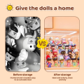 4/5Layers Acrylic Display Box Toy Storage Case Dustproof Desktop Organizer Storage Wooden Display Box With Lights. 